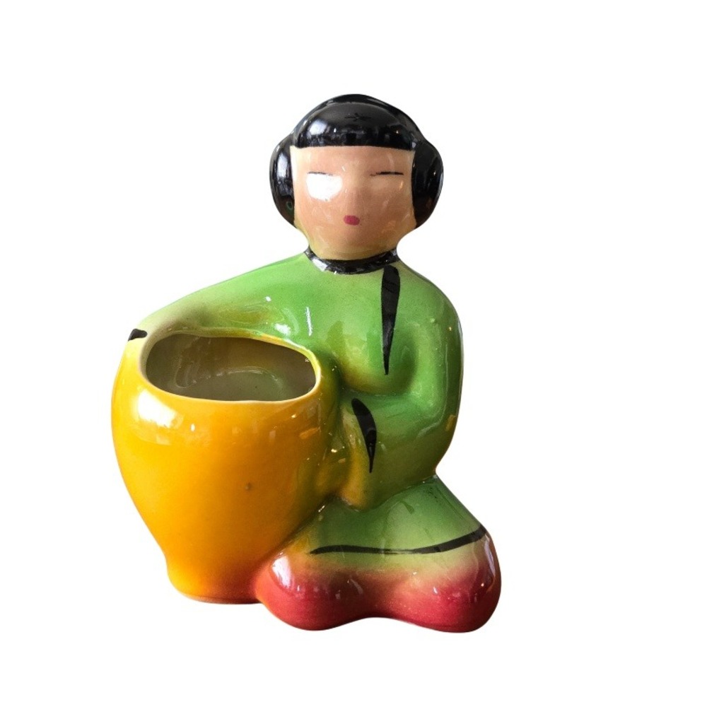 Mid‎ Century Modern Vintage Shawnee USA Small Succulent Planter Asian Eclectic